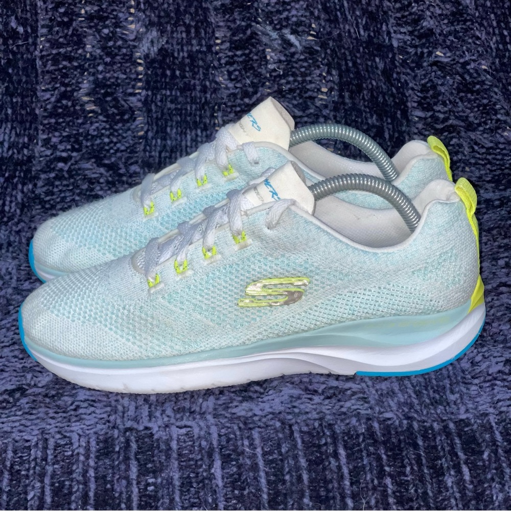 Skechers Ultra Groove Blue Green Sport Sneakers Women's 9 149019